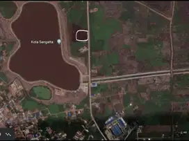 Tanah Komersial Sangatta Dekat Danau Polder Ilham Strategis Tepi Jalan