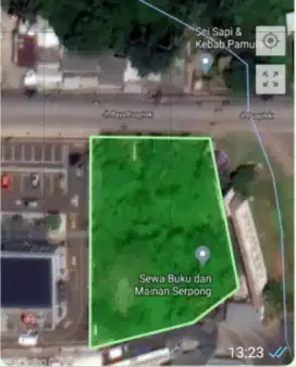 DISEWAKAN KAVLING KOMERSIL 1500 M2 PAMULANG PUSPITEK TANGERANG SELATAN