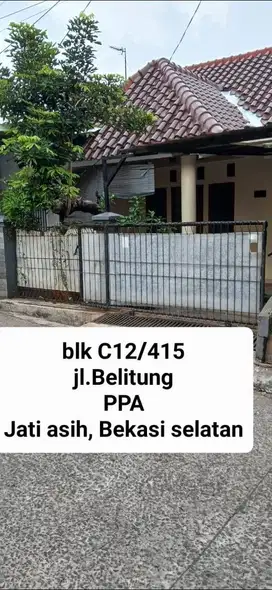 RUMAH DIKONTRAKAN/SEWA LT. 120M2 B. 60M2 BEBAS BANJIR - Bekasi Selatan