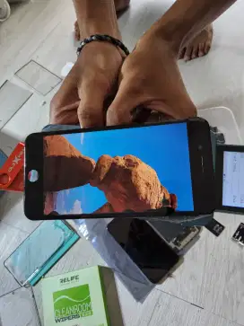 LCD IPHONE 7 PLUS ORIGINAL COPOTAN MINUS TOMPEL SELEBIHNYA NORMAL