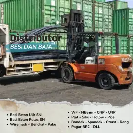 Besi beton polos dan ulir ready