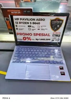 PROMO BEBAS 2X CICILAN HP Pavilion Aero 13 Ryzen 5