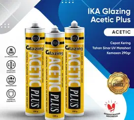 Silicone Sealant Lem Kaca Sealent Glazing Acetic Plus - Hitam