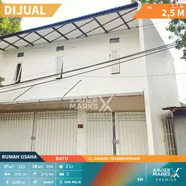 Dijual Rumah Usaha Strategis Tengah Kota Batu di Pesanggrahan