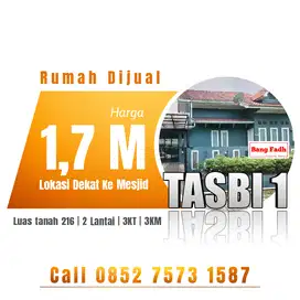 Rumah dekat ke mesjid komplek Tasbi 1 / tasbih 1