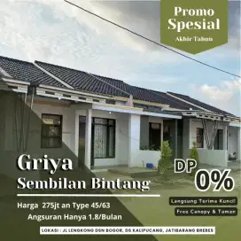 Perumahan Griya Sembilan Bintang rumah komersil termurah di Brebes