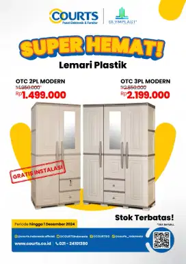 Lemari plastik olympast