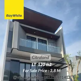 dijual rumah citraland 3 lantai dekat pakuwon indah