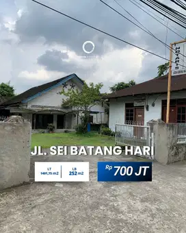 Disewa Tanah dan Rumah Jalan Sei Batang Hari Sekitar Medan Sunggal