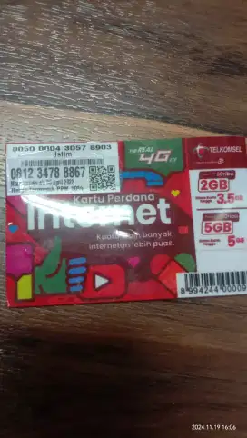 Jual Nomor Cantik TELKOMSEL Jadul seri naik Tangga Triple 8 langka