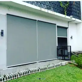 Roller Vertical Outdoor Blind & Wallpaper Premium Dinding Plus Pasang