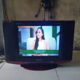 Tv tabung 21in merk Sharp normal cocok anak kos