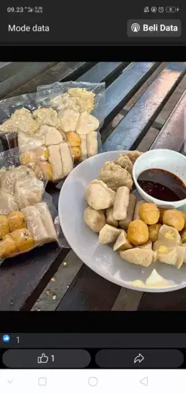 Pempek asli palembang 100% + Cireng suwir ayam pedes