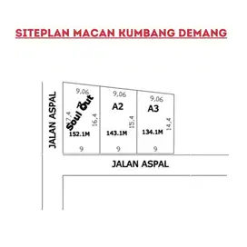 dijual Tanah Palembang Pinggir Jalan Demang