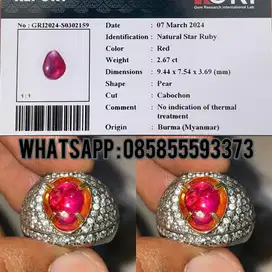 Natural Red Ruby No Heat Burma 2.6 Ct