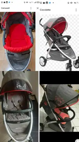 DIJUAL STROLLER MERK SPIN R REVERSIBEL