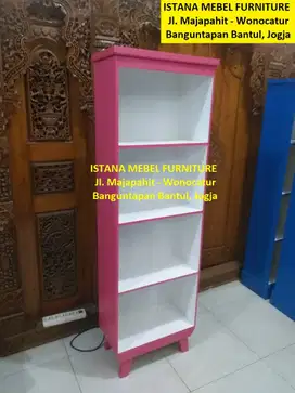 Lemari Almari Rak Buku Sepatu Kotak Susun Tingkat Serbaguna Kayu (kas)