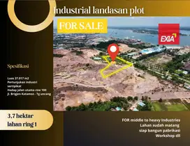 Dijual cepat Lahan industri 3.7 hektar ring 1 Tanjung uncang