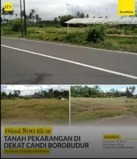 Dijual Tanah Pekarangan Dekat Candi Borobudur