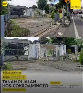 Dijual Tanah Pekarangan Di Jalan HOS Cokroaminoto