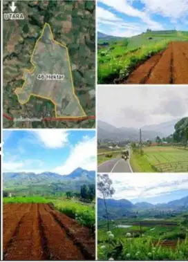 Lahan Wisata view luarbiasa 46Ha dkt wisata Dieng JATENG