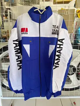 Jaket motor team yamaha blue