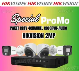 Cctv paket mulai 2 camera 2mp 2jt hilook free