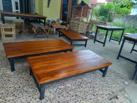 Meja lesehan, meja makan besar, meja warung resto,  meja belajar