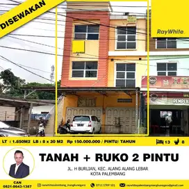 DISEWAKAN 2 UNIT RUKO + TANAH