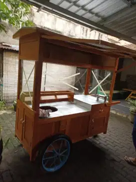 Gerobak Angkringan Bakso Mie Ayam PeceL Bubur Sate Martabak Ronde dlL