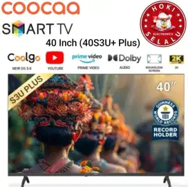 Coocaa Smart LED TV 40 Inch 40S3U Plus 40S3U+ Digital Dolby 2K Coolita