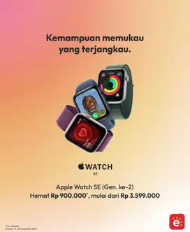 APPLE WATCH SE CASHBACK, BISA CICILAN 0%