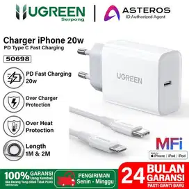 Charger iPhone 11 12 13 14 Pro Max USB C to Lightning 20W MFI Original