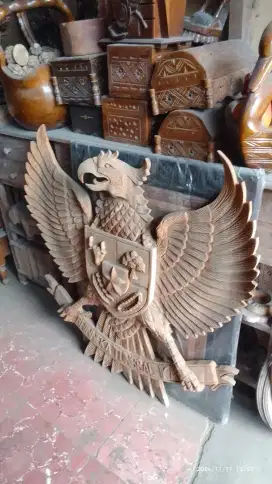 Patung Garuda ukuran 80cm kayu jati