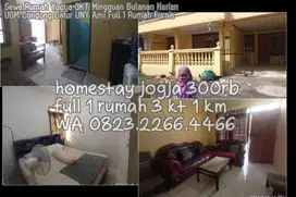 Sewa Rumah Yogya 3KT Mingguan Bulanan Harian UGM Condong Catur UNY Ami