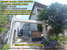 jual modal rumah mewah 2lantai 4KT 3wc di j.bahari cindai alus mtp