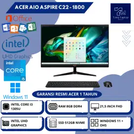 ACER AIO ASPIRE C22 - 1800 INTEL CORE I3-1305U RAM8GB SSD512GB 21,5INC