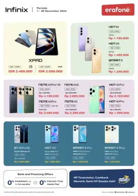 Promo Infinix Hot 50 Pro+ 8/256 Barang Baru Segel