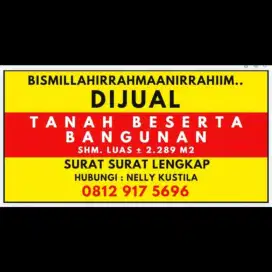 Dijual Tanah 2289m2