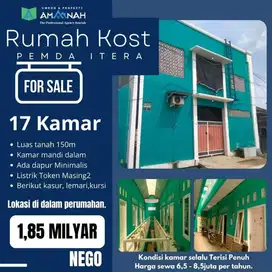 rumah kosan 17kamar dekat itera