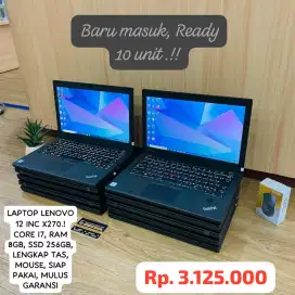 LAPTOP LENOVO 12 INC.! CORE I7, LENGKAP TAS, MOUSE, MULUS