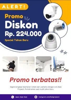 PROMO SPESIAL AKHIR TAHUN PEMASANGAN CCTV SEKOTA JAMBI