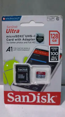 SanDisk ultra 128GB + adaptor