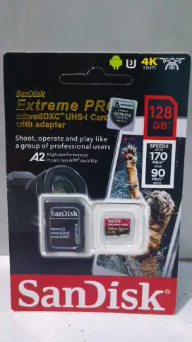 SanDisk extreme Pro 128GB + adaptor