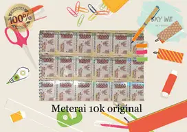 Meterai 10000 asli / Meterai ori