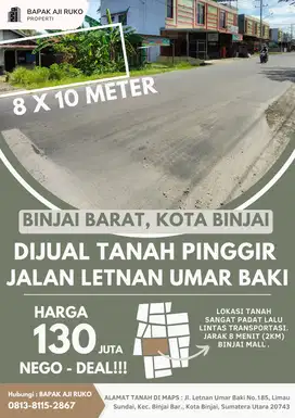 NEGO DEAL  Tanah Pinggir Jalan Alternatif Stabat Padat Lalulintas 8x10