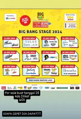 Jual tiket konser big bang