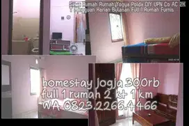 Sewa Rumah Rumah Yogya Polda DIY UPN Co AC 2KT Mingguan Harian Bulanan