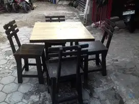 meja kursi cafe warung murah minimalis bekas
