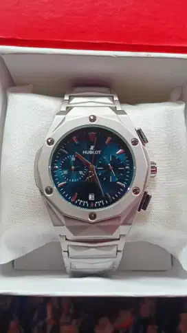 Jam tangan cowok Rantai Crono aktif semua Lengkap dengan Box